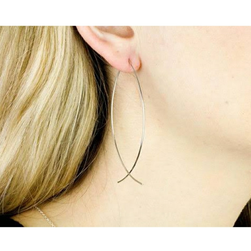 Gold loop through hoop threaders